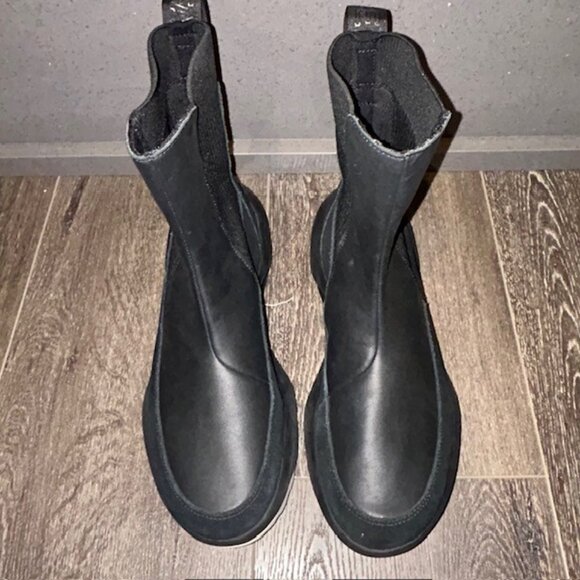 The North Face Halseigh Knit Winter Snow Boots Black White WNF0A817P Womens 10.5 - Picture 5 of 9